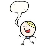 cartoon running boy N7