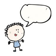 cartoon happy doodle woman N9