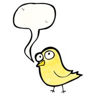 singing bird cartoon N14