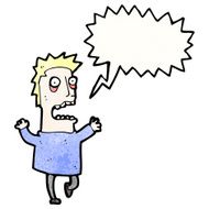 terrified man cartoon N10