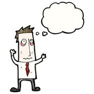 cartoon tired businessman N5