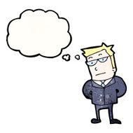 cartoon serious businessman N2