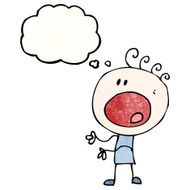 cartoon stressed out doodle man N2