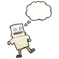 cartoon man with thought bubble N86