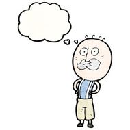 Cartoon Man With Mustache N116