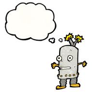 cartoon little robot N16