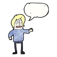 cartoon man with speech bubble N55