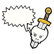 talking skull and sword symbol N2