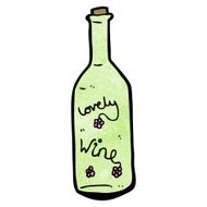 lovely wine cartoon N3