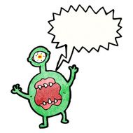 screaming monster cartoon N2