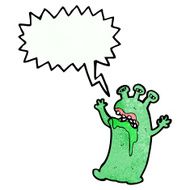 cartoon alien monster N39