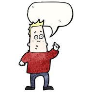 Cartoon Man Asking Question N97