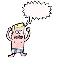 cartoon sunburnt man N5