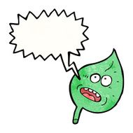 cartoon stressed out leaf character N2