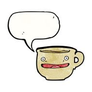 happy cartoon coffee cup N2