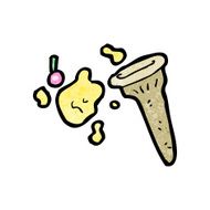 cartoon spilled ice cream N2