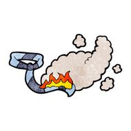burning tie cartoon N9