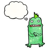 cartoon little swamp monster N5
