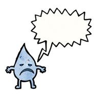 rain drop cartoon character N4
