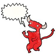 shouting little devil cartoon N7