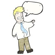 cartoon grinning salesman N4