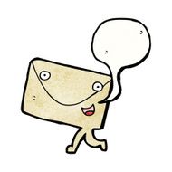 postal letter cartoon character N2