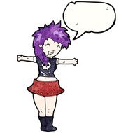 rock girl cartoon N2