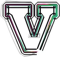 font Illustration Letter v N4