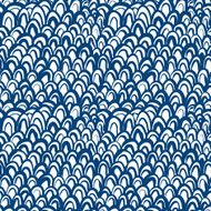 Nautical pattern inspired by fish skin in blue