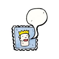 cartoon postage stamp N6
