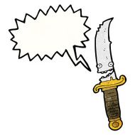 grinning knife cartoon character N2