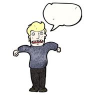 Cartoon Man Shrugging Shoulders N81