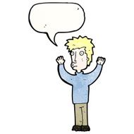 cartoon man with speech bubble N56