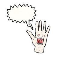 screaming hand cartoon N2