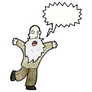 cartoon old man with speech bubble N31