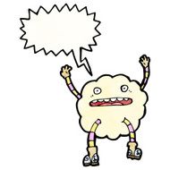 cartoon cloud monster N26