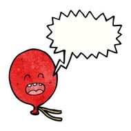 cartoon floating balloon N11