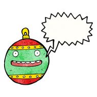 Cartoon Christmas Bauble N122