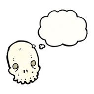 cartoon skull with thought bubble N64