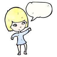 pretty blond girl cartoon N3