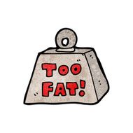 weight saying too fat cartoon N2