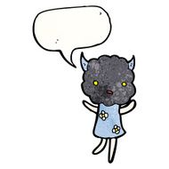 cartoon little thundercloud head creature N2
