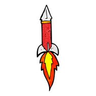 Cartoon Rocket N58