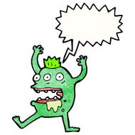 crazy shrieking monster cartoon N3
