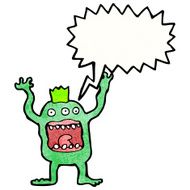 crazy shrieking monster cartoon N4