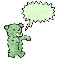 zombie teddy bear cartoon N3
