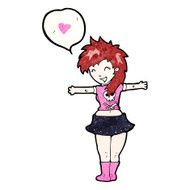 cartoon rock girl N9