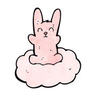 cartoon pink rabbit N63