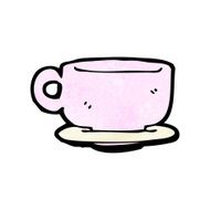cartoon teacup N16