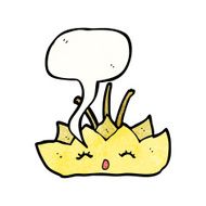 cartoon lotus flower character N6